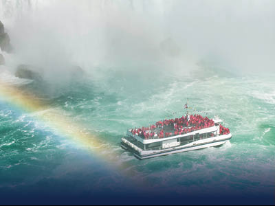 Boat in Niagara Falls